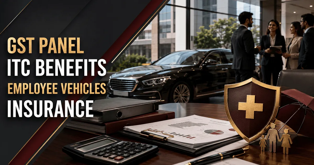 GST Panel Proposes ITC Benefits on Employee Vehicles and Insurance