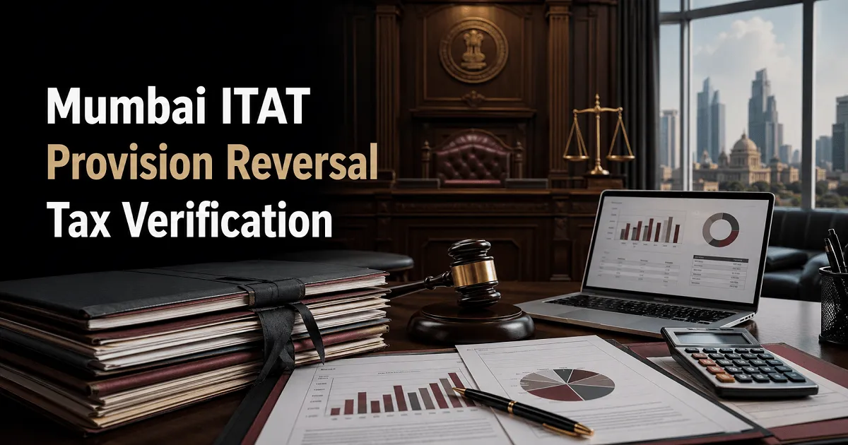Mumbai ITAT Remands Taxability of ₹3.14 Crore Provision Reversal for Verification