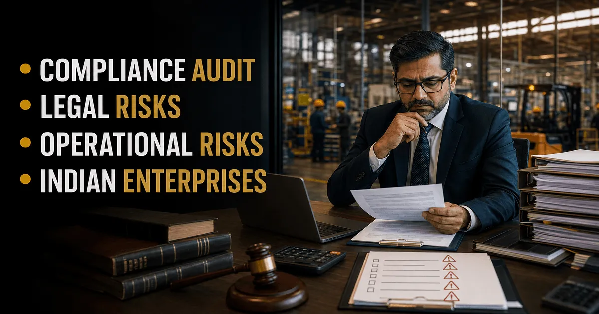 Indian Enterprises Face Rising Legal and Operational Risks Due to Compliance Audit Gaps
