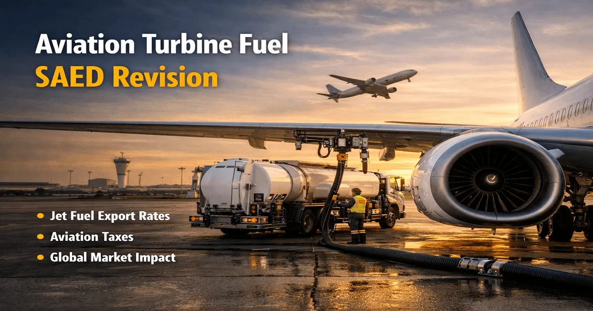 Government Revises SAED on Aviation Turbine Fuel Exports to ₹14.50 per Litre from July 16, 2026