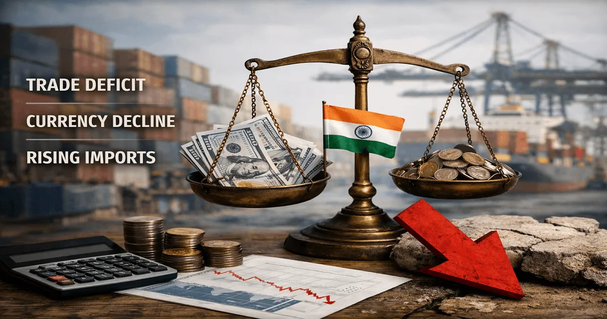 India Records USD 2 Billion Current Account Deficit in May 2026 as Trade Gap Expands: RBI