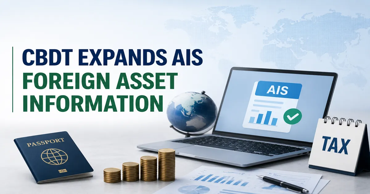 CBDT Expands AIS with Online Foreign Asset Information for Taxpayers