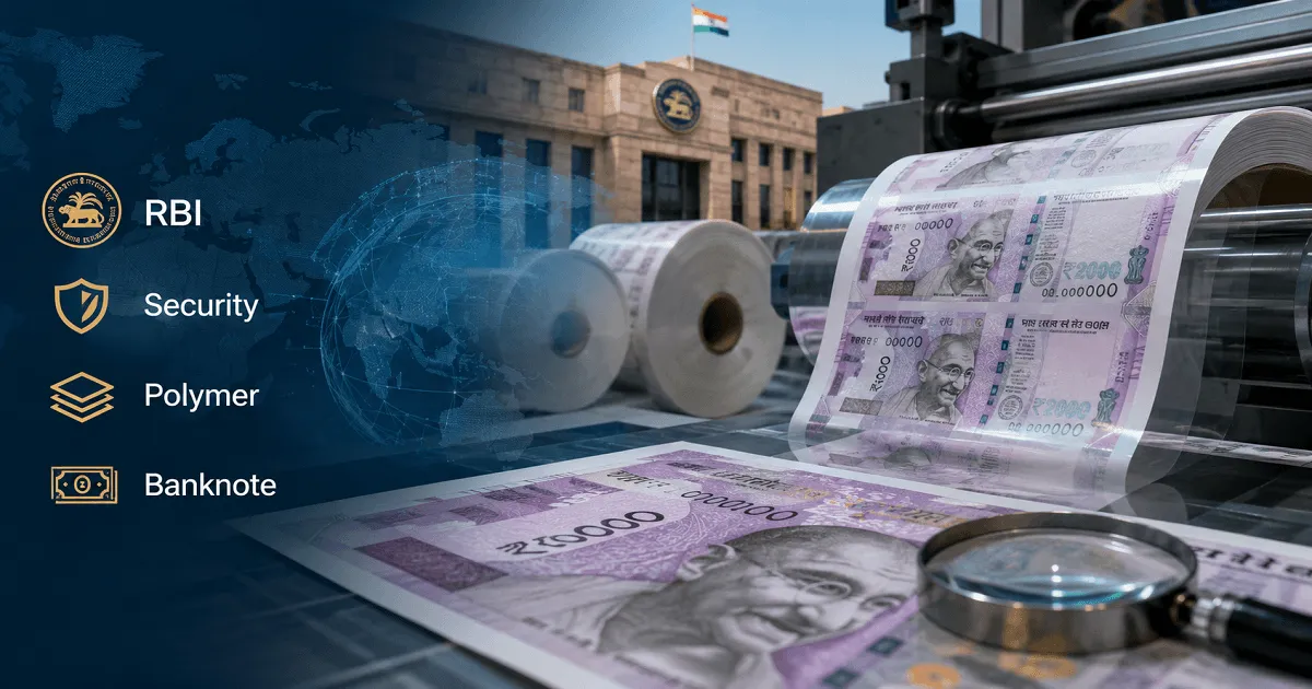 RBI Currency-Printing Subsidiary Seeks Global Bids for Secure Polymer Banknote Substrate