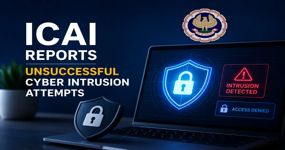 ICAI Reports Unsuccessful Cyber Intrusion Attempts