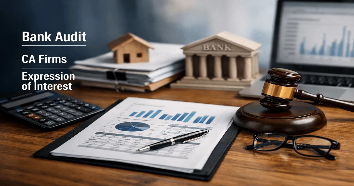 Statutory Audit of Accounts –EOI Invited by the Bank from CA Firms