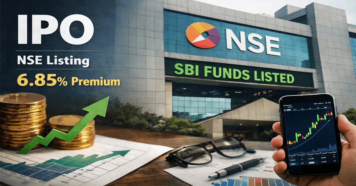 SBI Funds Management Shares List at 6.85% Premium on NSE Following ₹11,692 Crore IPO