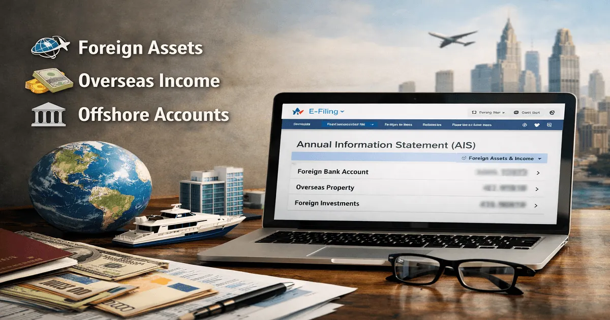 CBDT Enables Foreign Asset and Income Information in AIS on Income Tax e-Filing Portal
