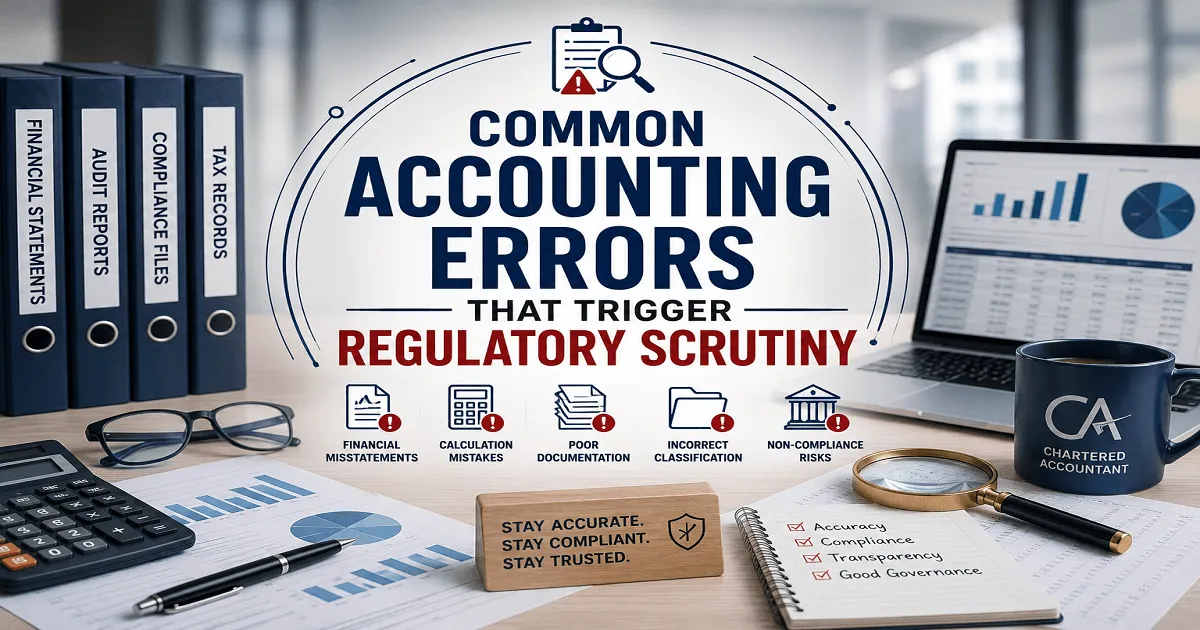Common Accounting Errors That Trigger Regulatory Scrutiny
