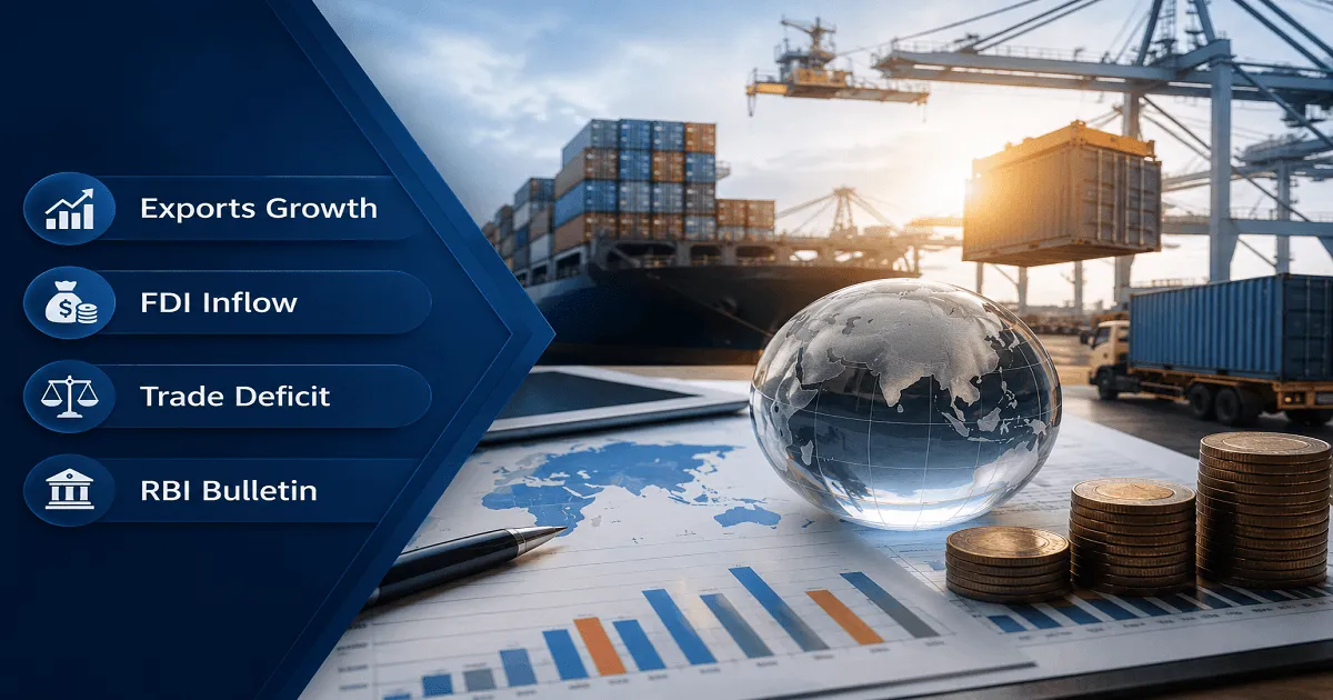 India’s Exports and FDI Strengthen in Early FY27; Trade Deficit Widens: RBI Bulletin