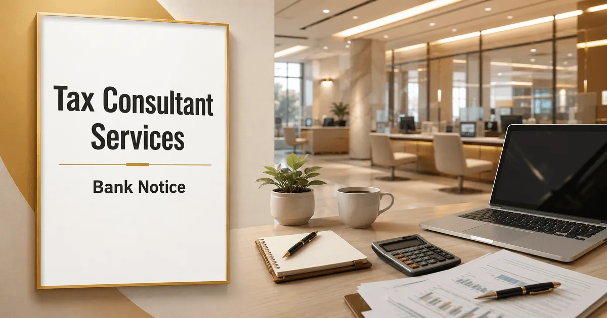 Income Tax Consultant Services: Bank Invites Application for Tax Consultant
