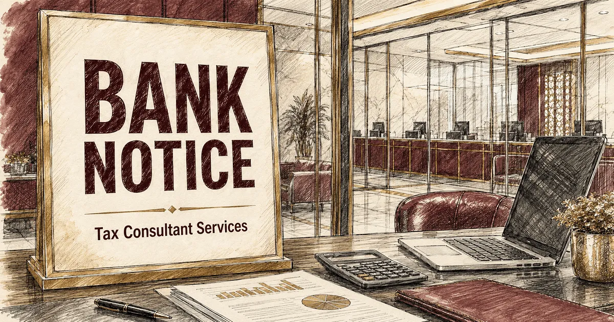 Tax Advisory Services – Applications Invited by the Bank