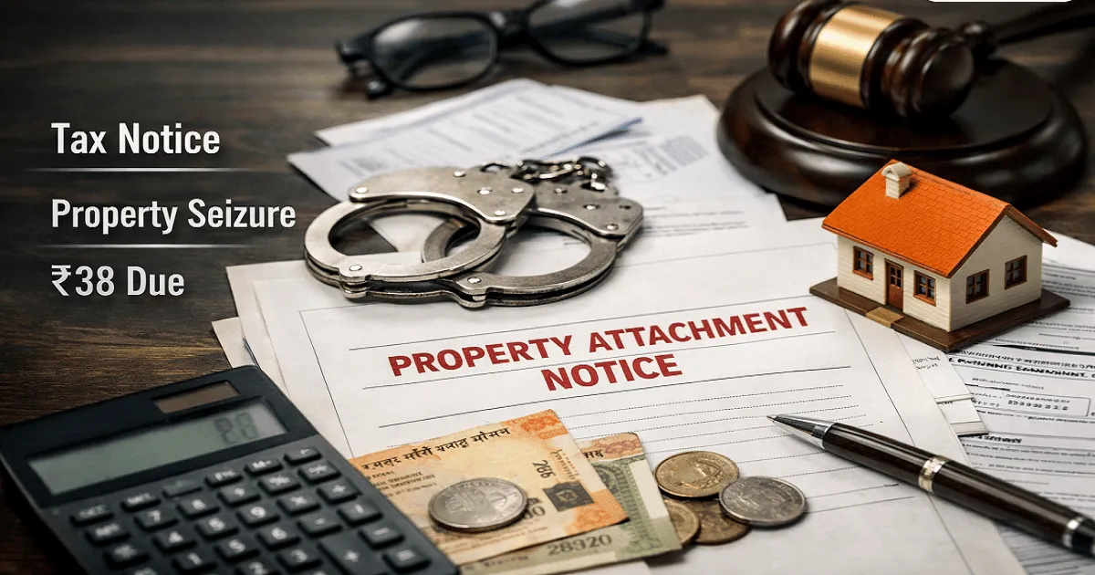 CA Receives Property Attachment Notice Over Just ₹38 Despite Advance Tax Payment