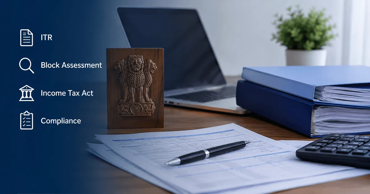 CBDT Notifies ITR-BN for Block Assessment Under Income-tax Act, 2025