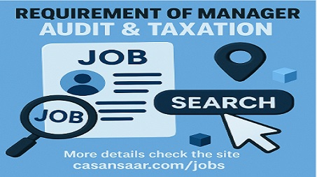CA / CS / CMA Required